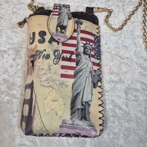 Statue of Liberty Crossbody Cell Phone Bag New‎ York Souvenir Purse